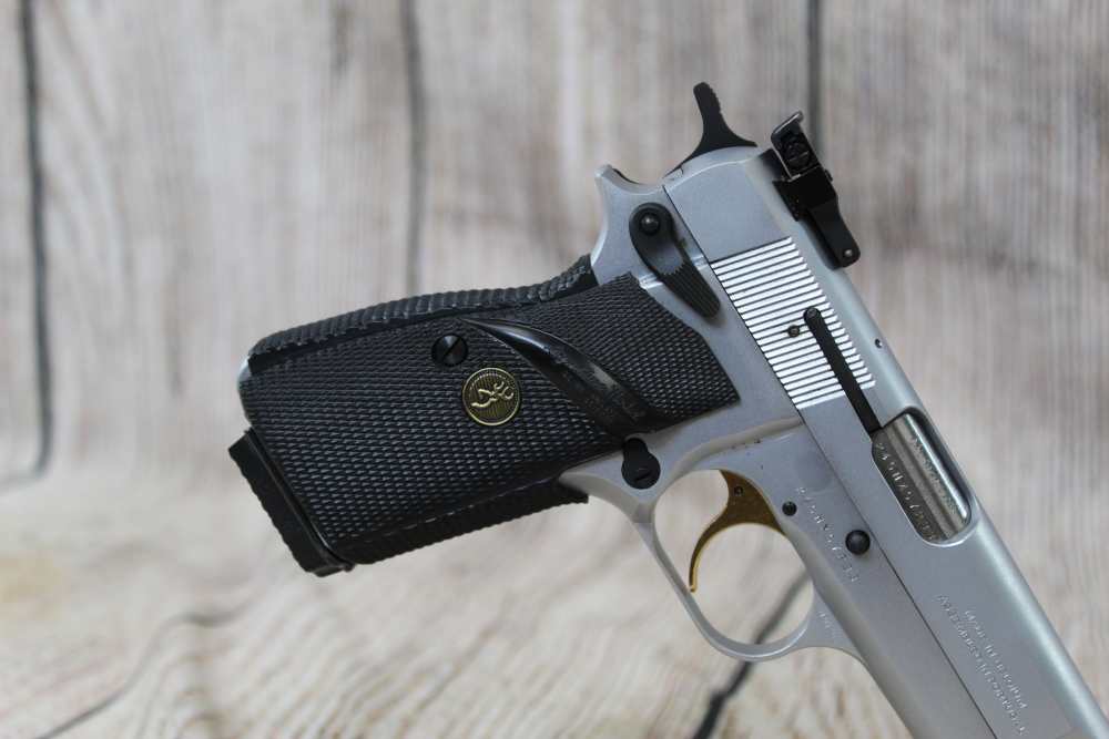 Browning Hi Power Silver Chrome Nickel 9mm Pistol-img-6