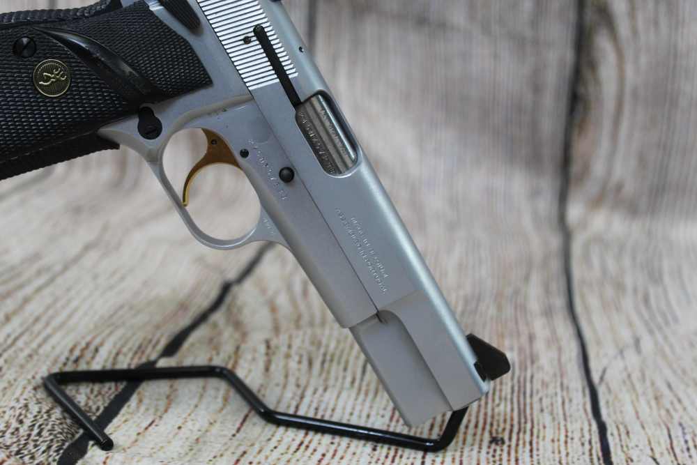 Browning Hi Power Silver Chrome Nickel 9mm Pistol-img-7
