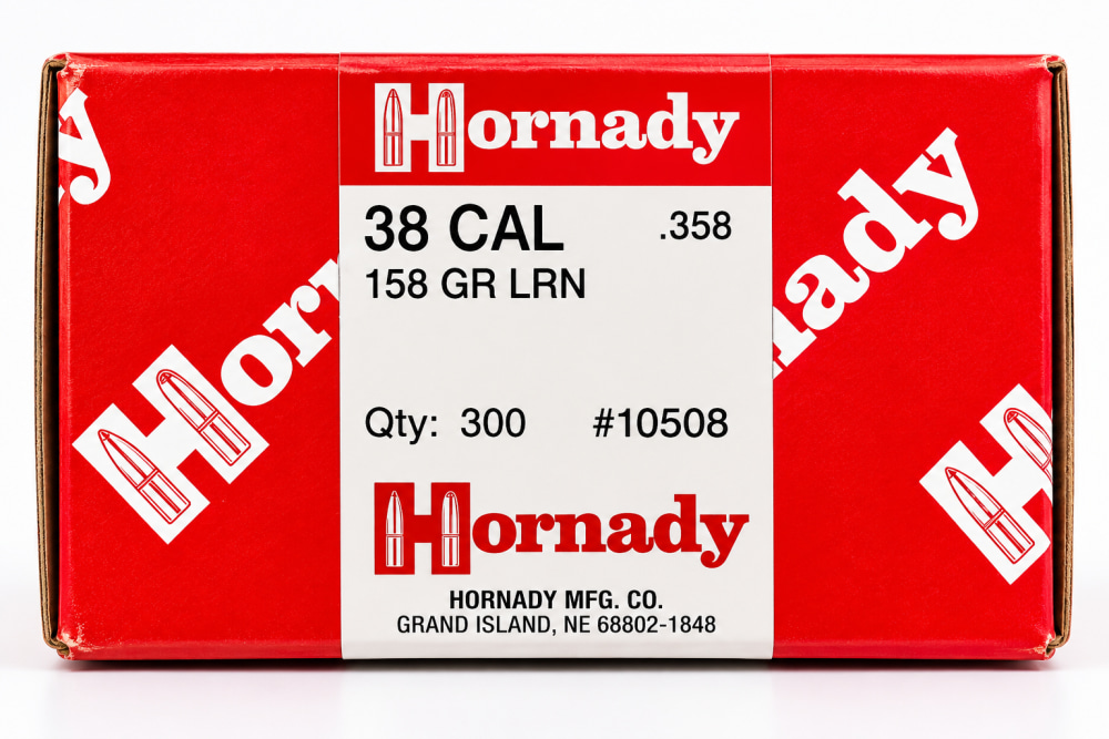 Hornady .38 Cal .358 158 Grain LRN Bullets – 300 Count-img-0
