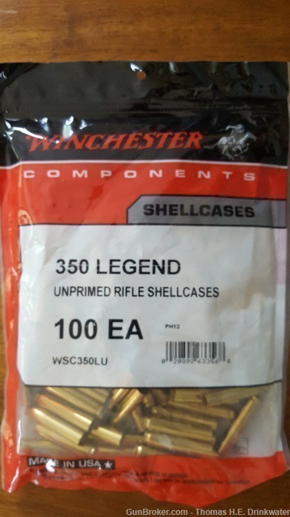350 Legend UNPRIMED NEW WINCHESTER brass-img-0