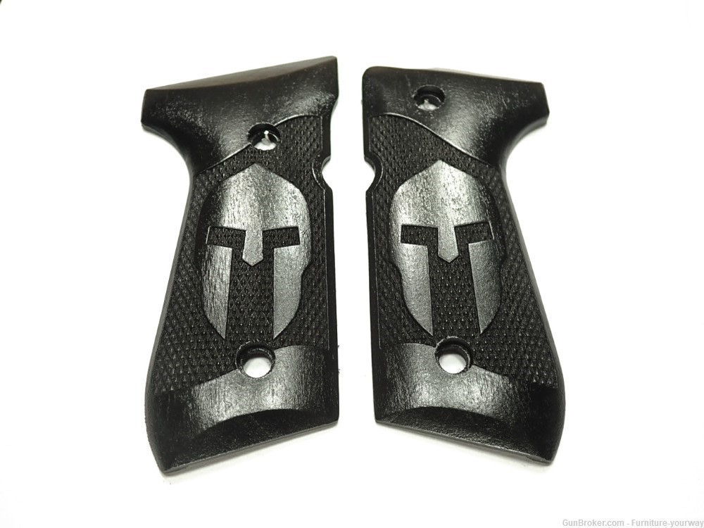 -Ebony Spartan Beretta 92fs Grips-img-0
