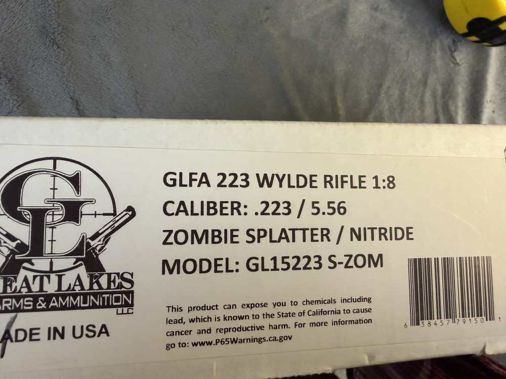 Great Lakes Firearms GFLA GL-15 .223 Wylde 5.56 Zombie Splatter Penny Bid-img-6