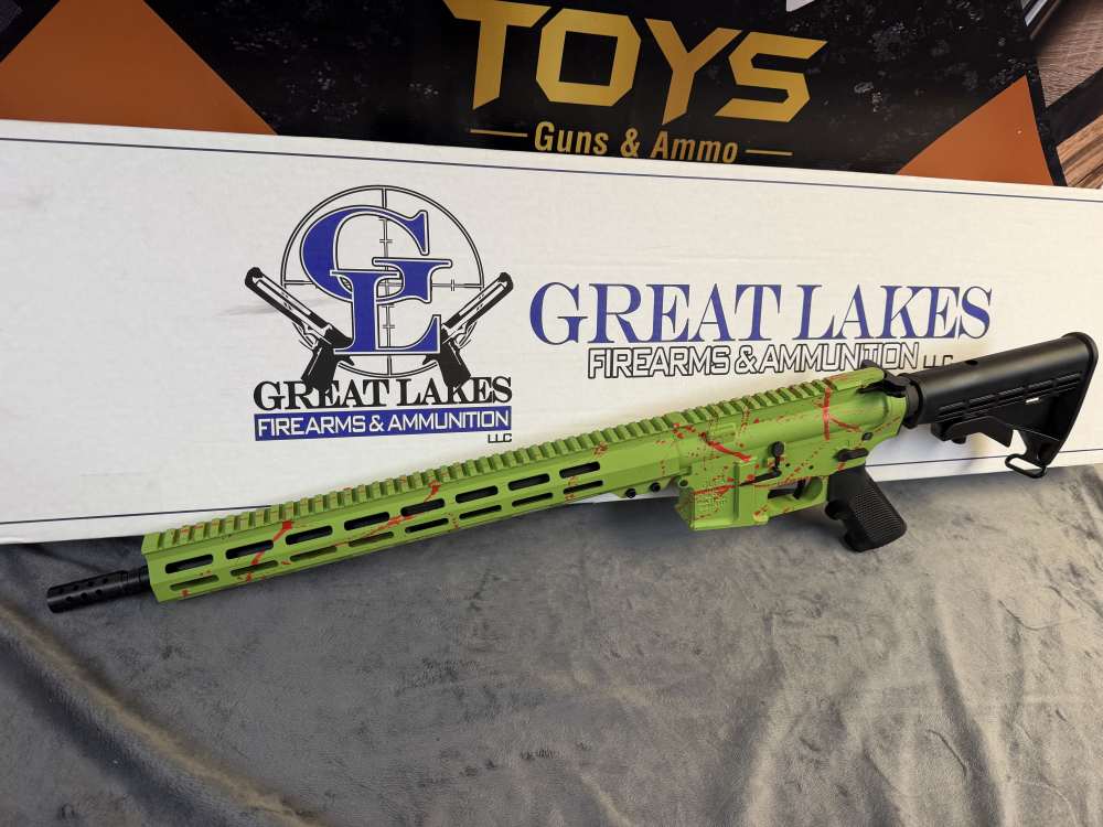 Great Lakes Firearms GFLA GL-15 .223 Wylde 5.56 Zombie Splatter Penny Bid-img-1