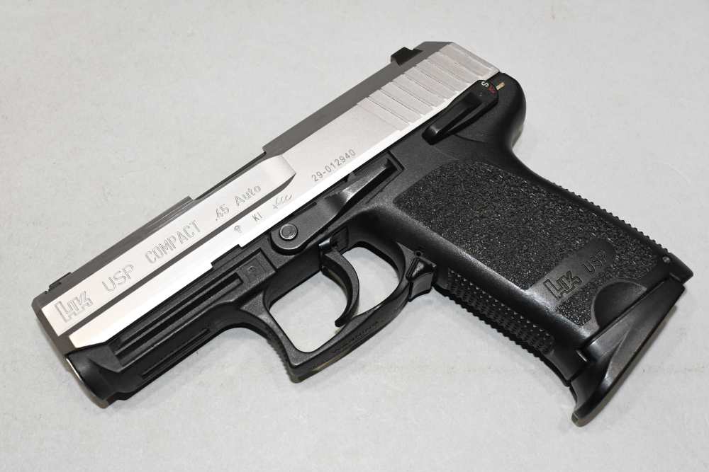 Heckler & Koch HK USP45 Compact Stainless Semi Auto Pistol 45 ACP W Case-img-6