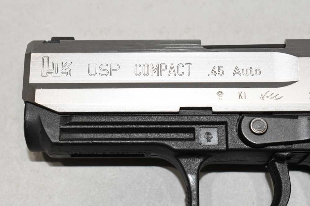 Heckler & Koch HK USP45 Compact Stainless Semi Auto Pistol 45 ACP W Case-img-9