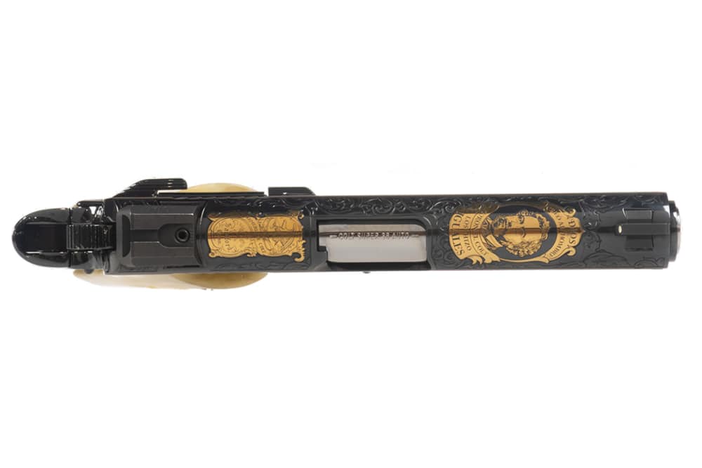 Colt 1911 Combat Commander 4.25" 38 Super SERIAL #5 Engraved Gold Inlay NIB-img-2