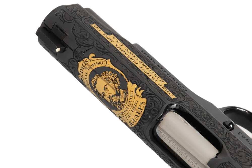 Colt 1911 Combat Commander 4.25" 38 Super SERIAL #5 Engraved Gold Inlay NIB-img-10