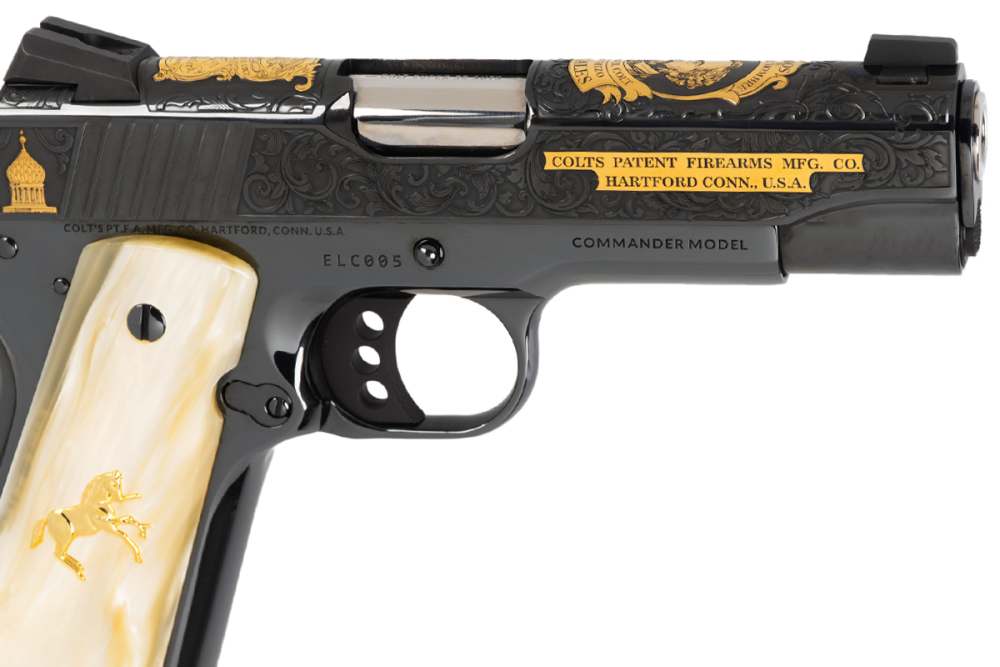 Colt 1911 Combat Commander 4.25" 38 Super SERIAL #5 Engraved Gold Inlay NIB-img-8