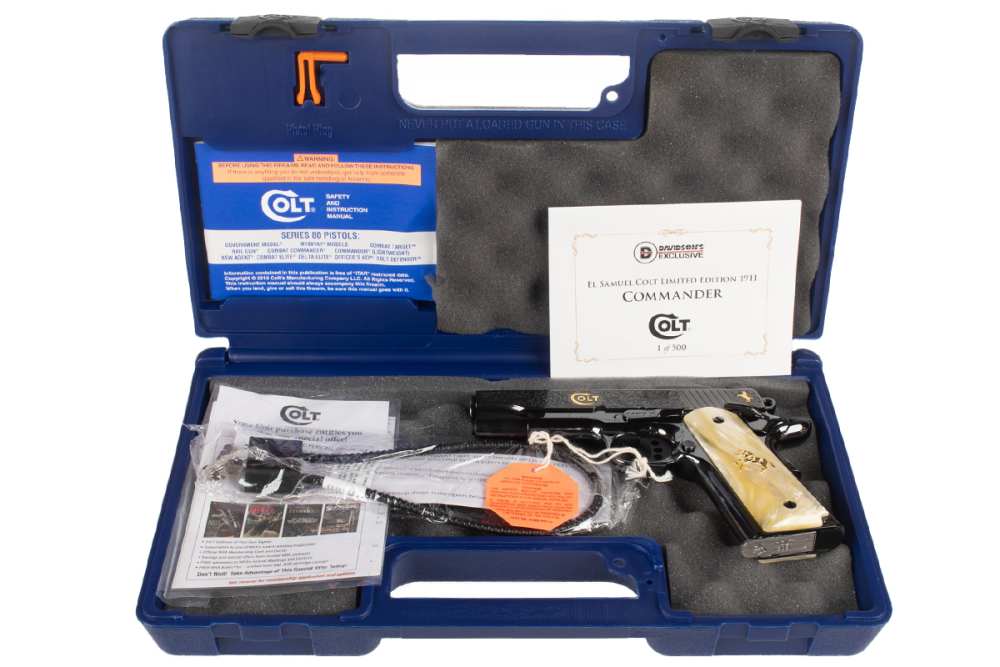 Colt 1911 Combat Commander 4.25" 38 Super SERIAL #5 Engraved Gold Inlay NIB-img-11
