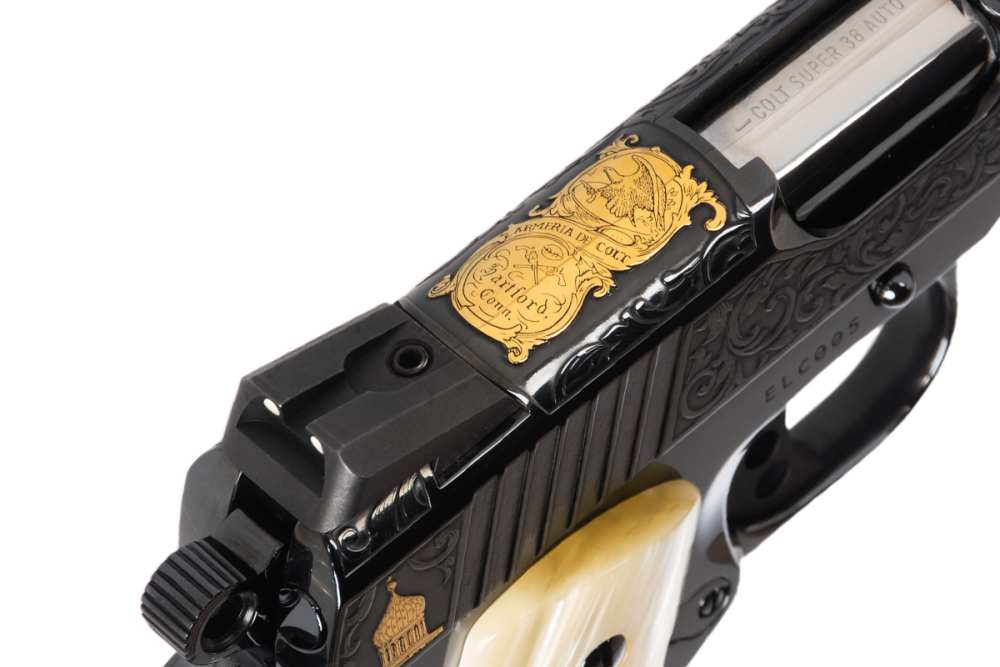 Colt 1911 Combat Commander 4.25" 38 Super SERIAL #5 Engraved Gold Inlay NIB-img-9