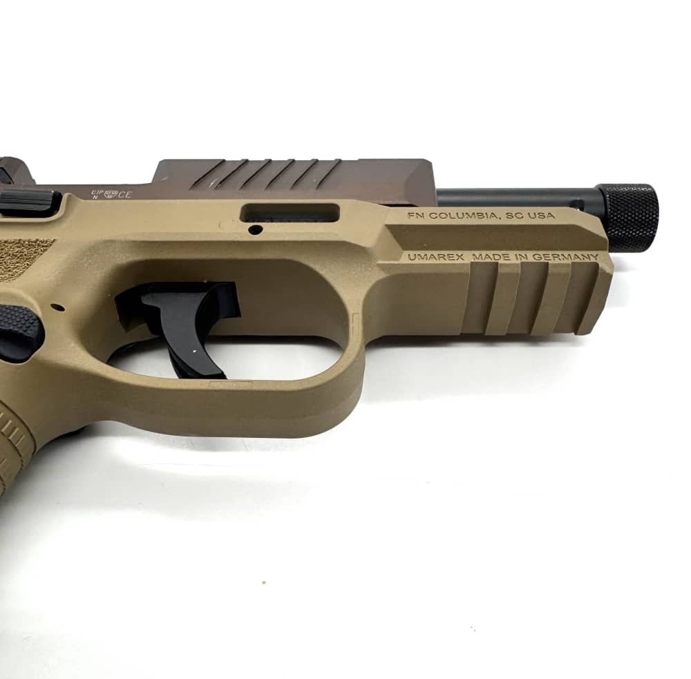 FN 502 Tactical .22 LR SAO Semi-Auto Pistol, FDE, Threaded, 2 Mags-img-6