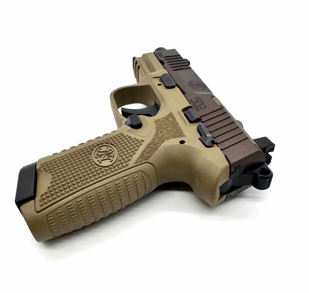 FN 502 Tactical .22 LR SAO Semi-Auto Pistol, FDE, Threaded, 2 Mags-img-3