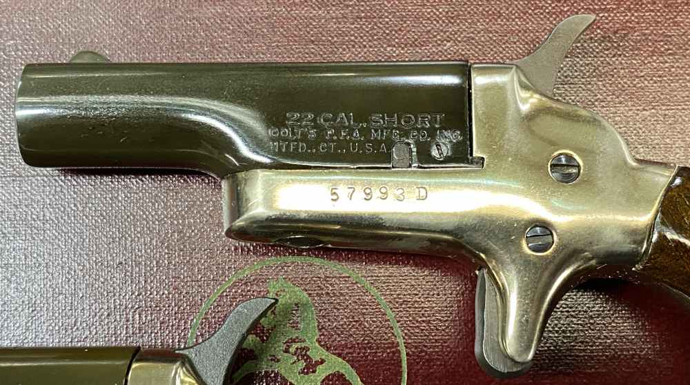 TWO USED Colt Derringer in .22 Short with a 2.5" Barrels Single Shot!!-img-1