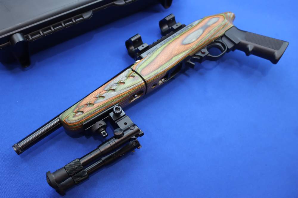 Ruger 10-22 Charger Takedown Pistol 22LR 10" Threaded Green Laminate 04918-img-6