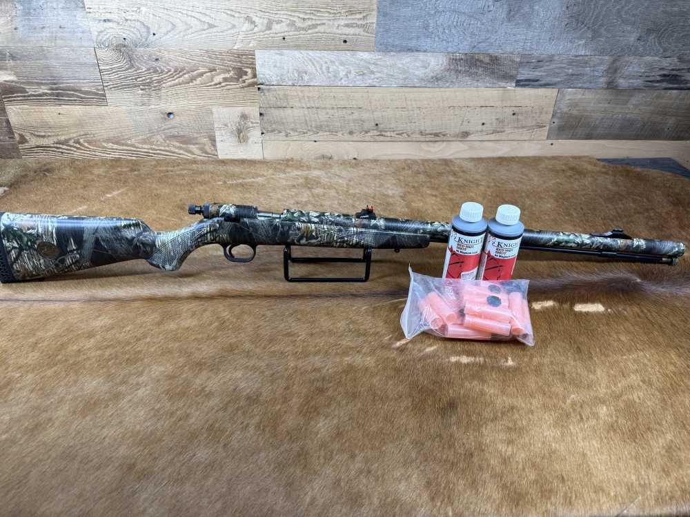 KNIGHT TK2000 12GA CAMO BLACKPOWDER MUZZLELOADING SHOTGUN W/ SHOT & WADS-img-0