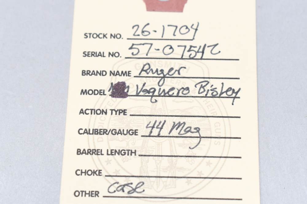 Nice Ruger Vaquero Bisley Single Action Revolver 5.5" 44 Mag Blued CC W Box-img-1