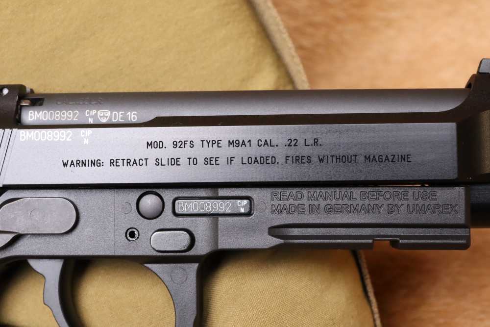 Beretta M9A1 .22LR 5.25" Semi-Automatic (DA/SA) Pistol-img-5