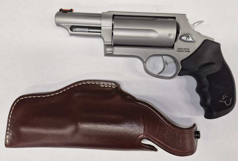 Taurus USA, Judge, DA/SA, Metal Frame Revolver, Large Frame,45C/410 3IN-img-0