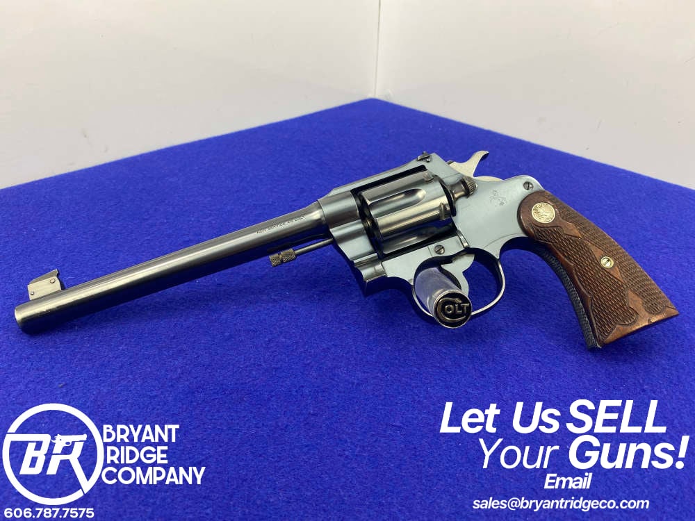 Colt New Service Target FLATTOP 1928 .45Colt 7.5" *HIGH CONDITION PRE WWII*-img-0