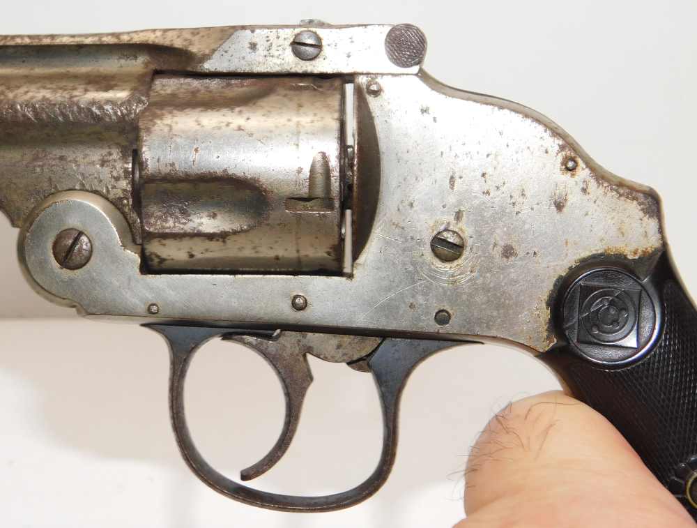 Harrington & Richardson Hammerless .38 S&W Cal. Top Break Revolver Used NR-img-8
