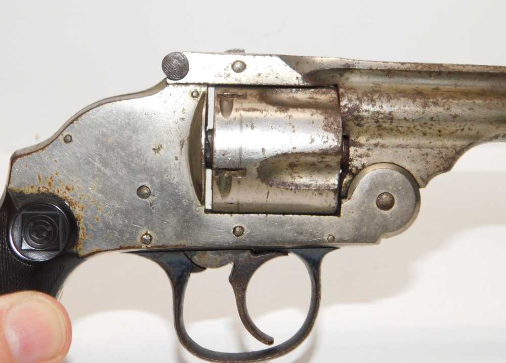 Harrington & Richardson Hammerless .38 S&W Cal. Top Break Revolver Used NR-img-7