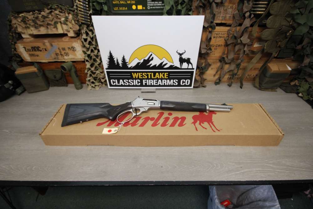 Marlin Model 1895 Trapper in 45-70 Govt with 16" Threaded Barrel - Stainles-img-0