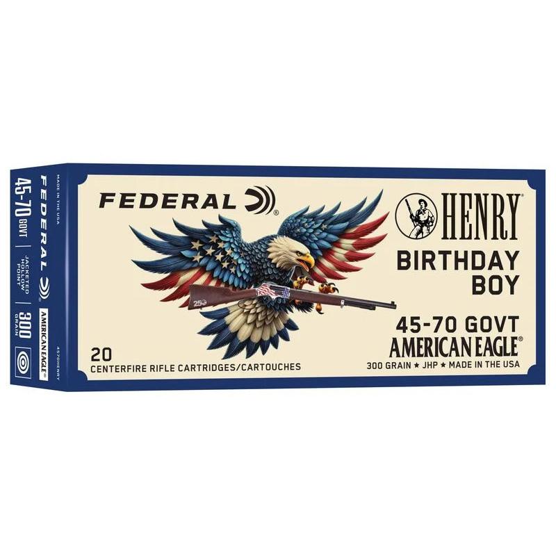 Federal Henry 250th Anniversary .45-70 Govt 300gr HP Rifle Ammunition - 20 -img-0