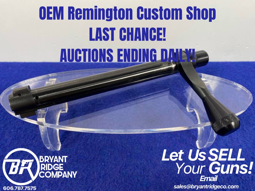COMPLETE Remington 700 .308 Bolt *LEFT-HAND, LONG-ACTION, BLK* Custom Shop-img-0