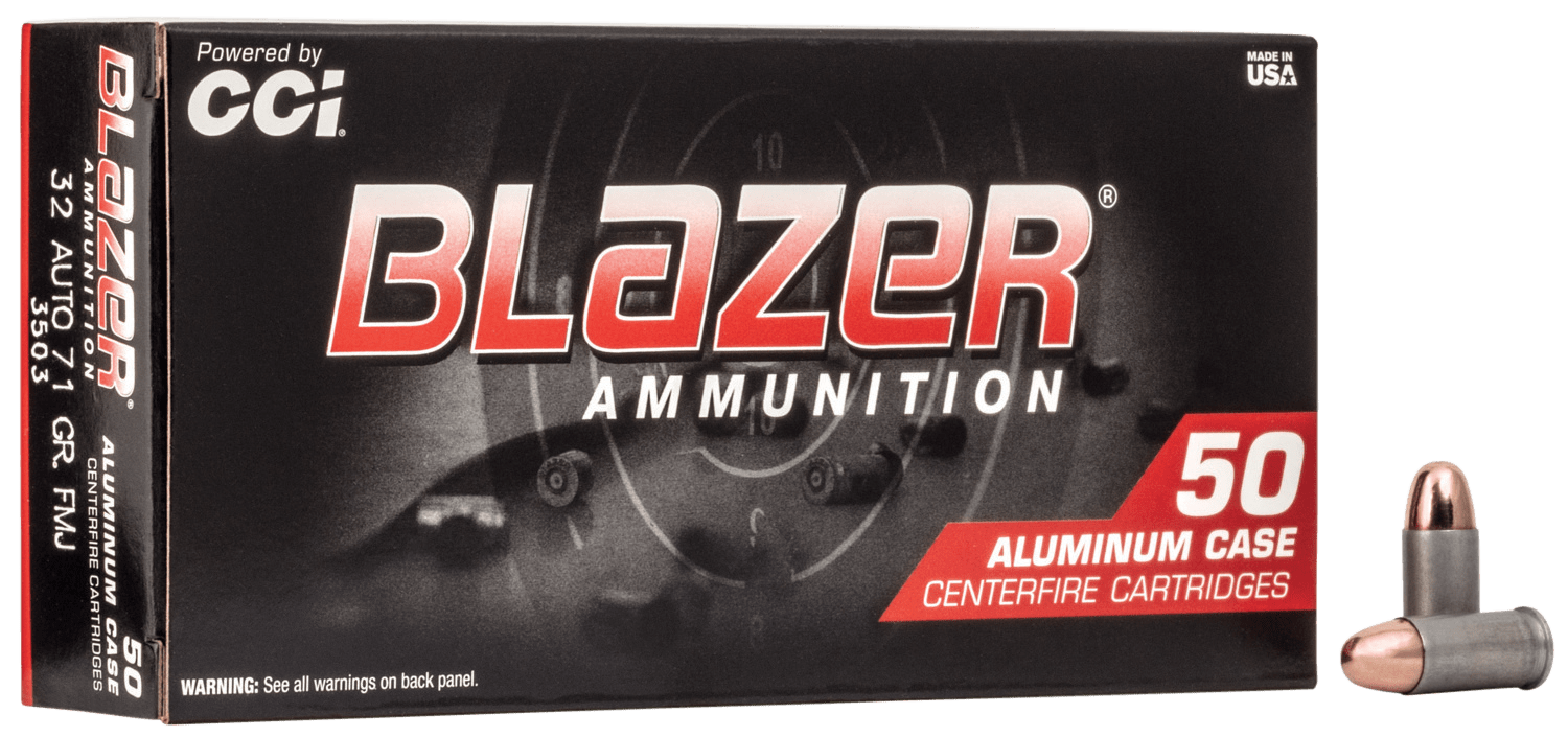 Blazer CCI 3503 Handgun 32ACP 71gr Total Metal Jacket 50 Per Box/20 Case-img-0