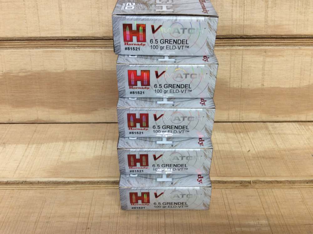 Hornady V-Match 6.5 Grendel 100 Grain ELD-VT – Varmint Ammunition-img-1