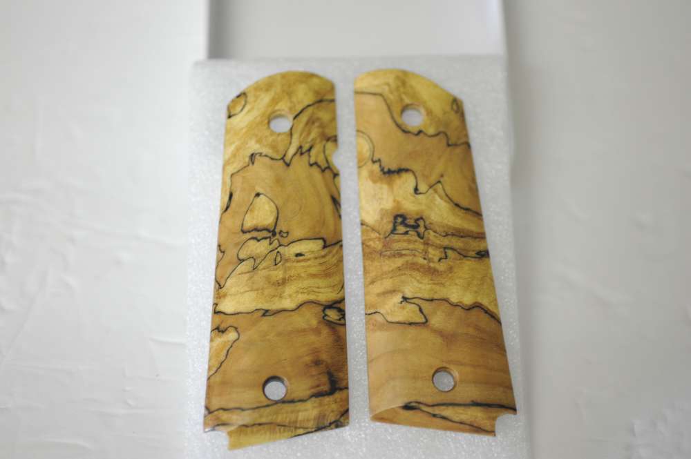 Exotic Wood Grips by Esmeralda, Full Size 1911 Grips s/n SM27274-img-0