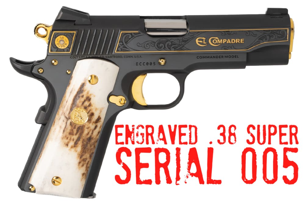 Colt 1911 Combat Commander 4.25" 38 Super SERIAL #5 EL COMPADRE Stag NIB-img-0