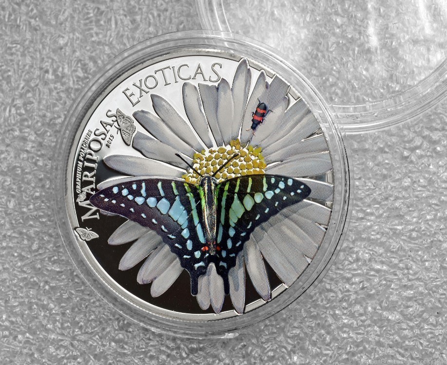 2015 - Guinea Ecuator 1,000 francs - Mariposas Exoticas 3D Butterfly  -img-0