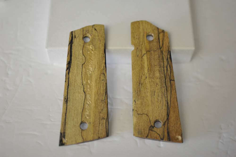 Exotic Wood Grips by Esmeralda, Full Size 1911 Grips s/n SMM27196-img-1