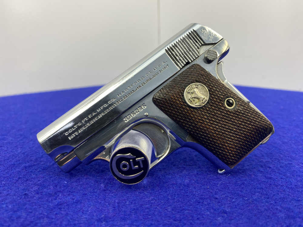 Colt Model 1908 Vest Pocket 1933 .25 ACP Pistol 2" *PRE-WWII HANDGUN*-img-3