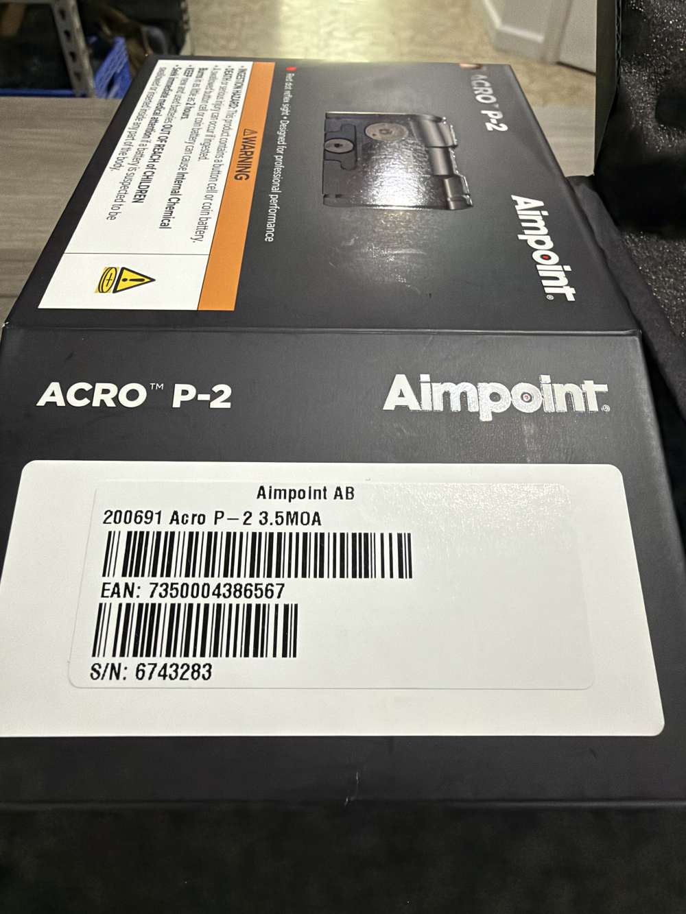 Aimpoint ACRO P-2 3.5 MOA Red Dot Sight...NEW $1-img-2