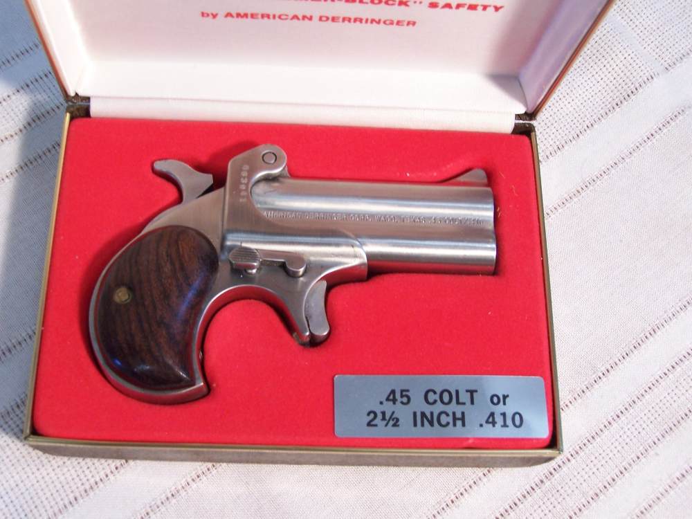 American Derringer Model M1, 45 Colt or 410 Shells, Excellent Condition-img-1