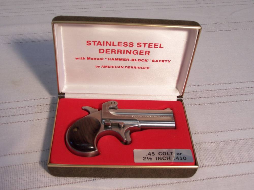 American Derringer Model M1, 45 Colt or 410 Shells, Excellent Condition-img-0