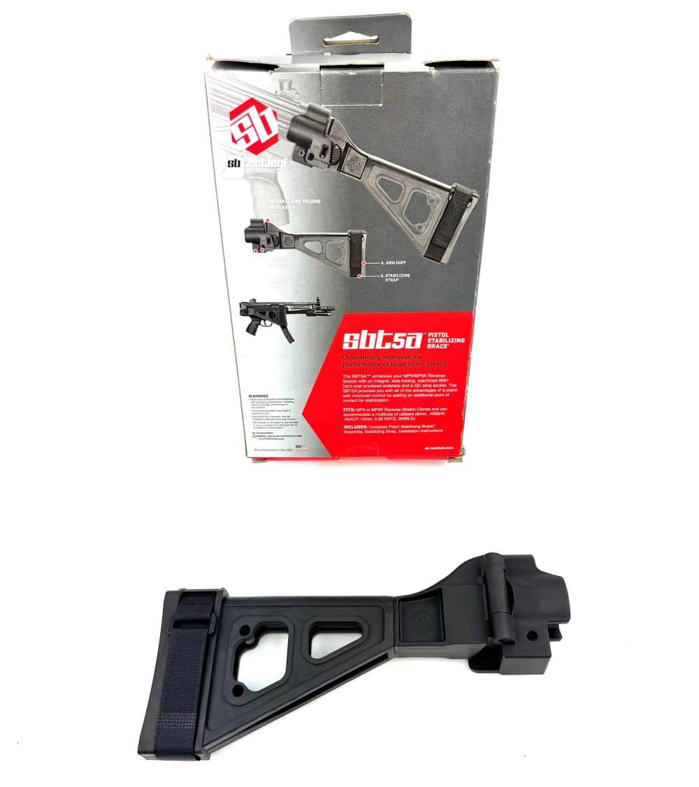 New SB Tatical SBT5 Side Folding Arm Brace - HK MP5 Type Guns -img-2
