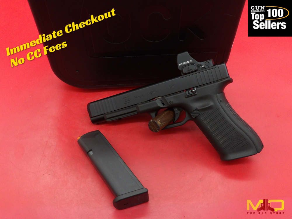 Glock G34 Gen5 MOS 9mm Excellent Condition In Case Penny Start!-img-0