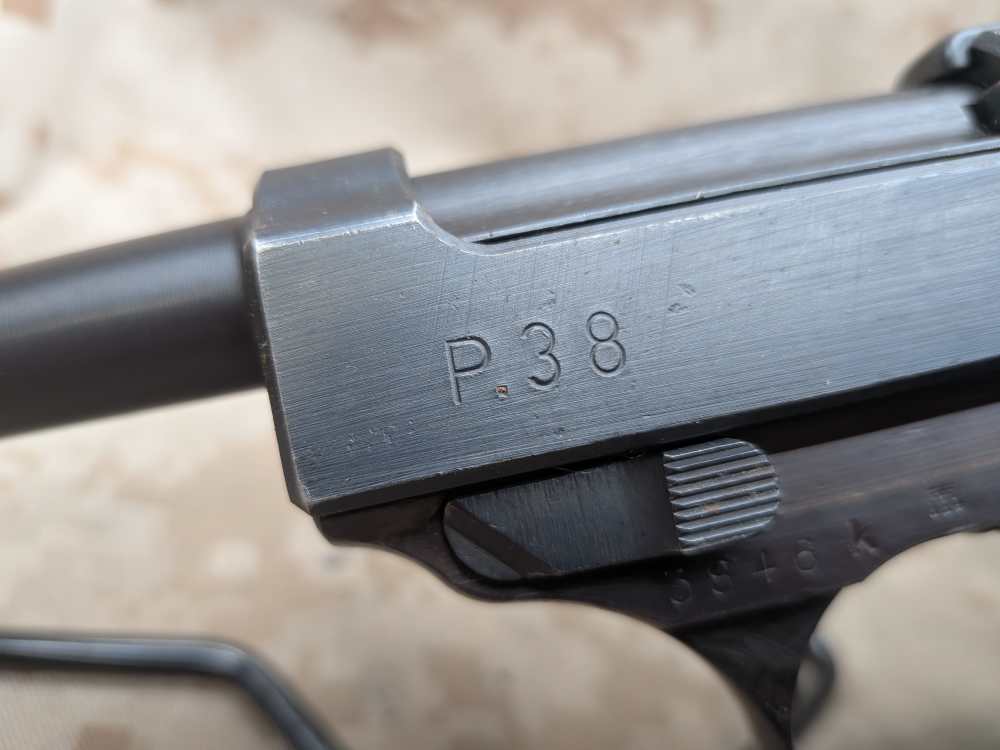Walther P38 WWII 9MM Pistol 1944 w/ Holster & 2 Mags P-38 P.38 Matching-img-4