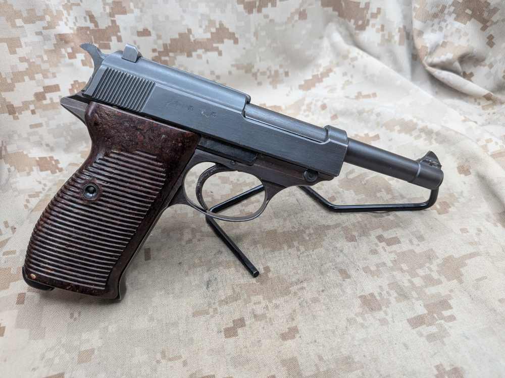 Walther P38 WWII 9MM Pistol 1944 w/ Holster & 2 Mags P-38 P.38 Matching-img-2
