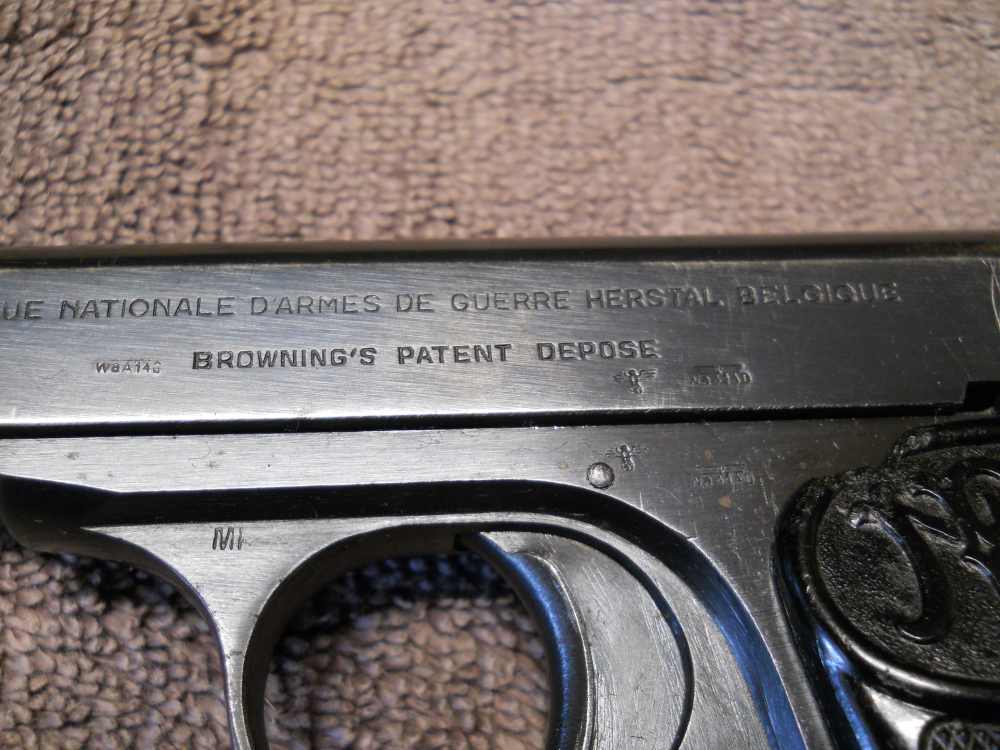 FN Browning Model 1922 - German WaA140 - 32 ACP - 1944 - Matching #'s-img-1