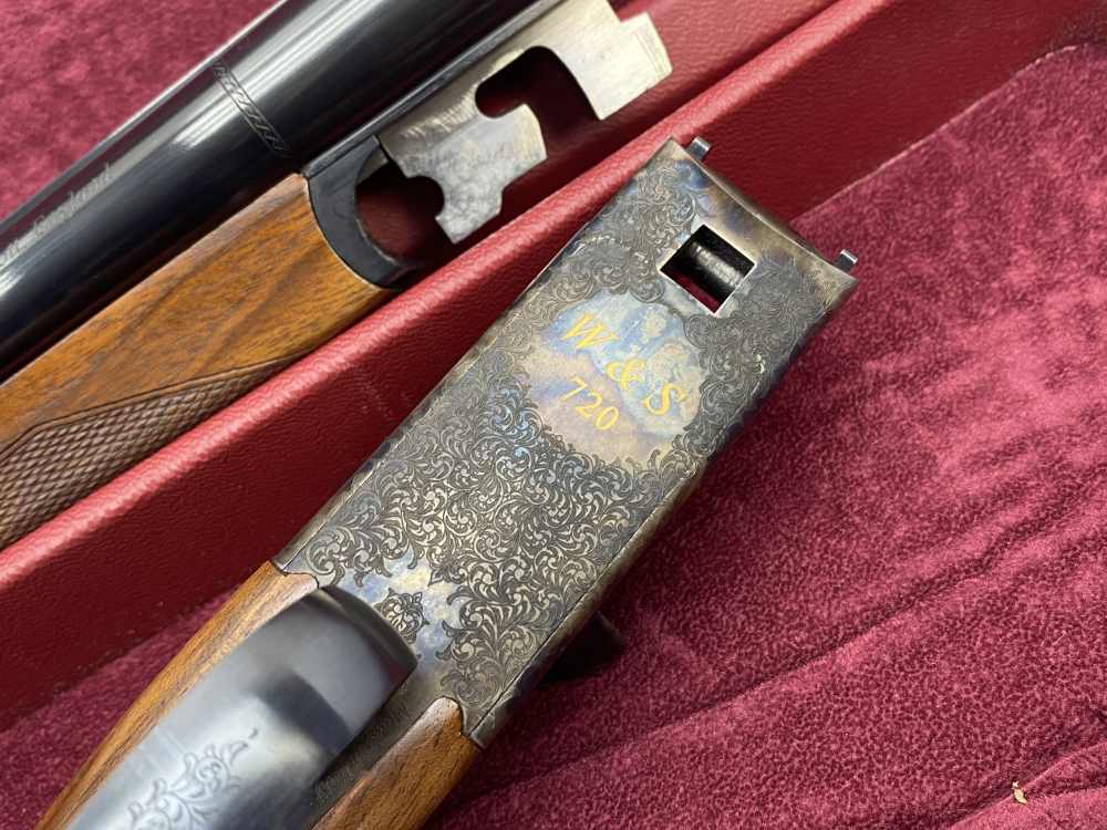 LIKE NEW Webley & Scott 720 20ga Case Colored / Blued *PREMIUM BOXLOCK SXS*-img-21