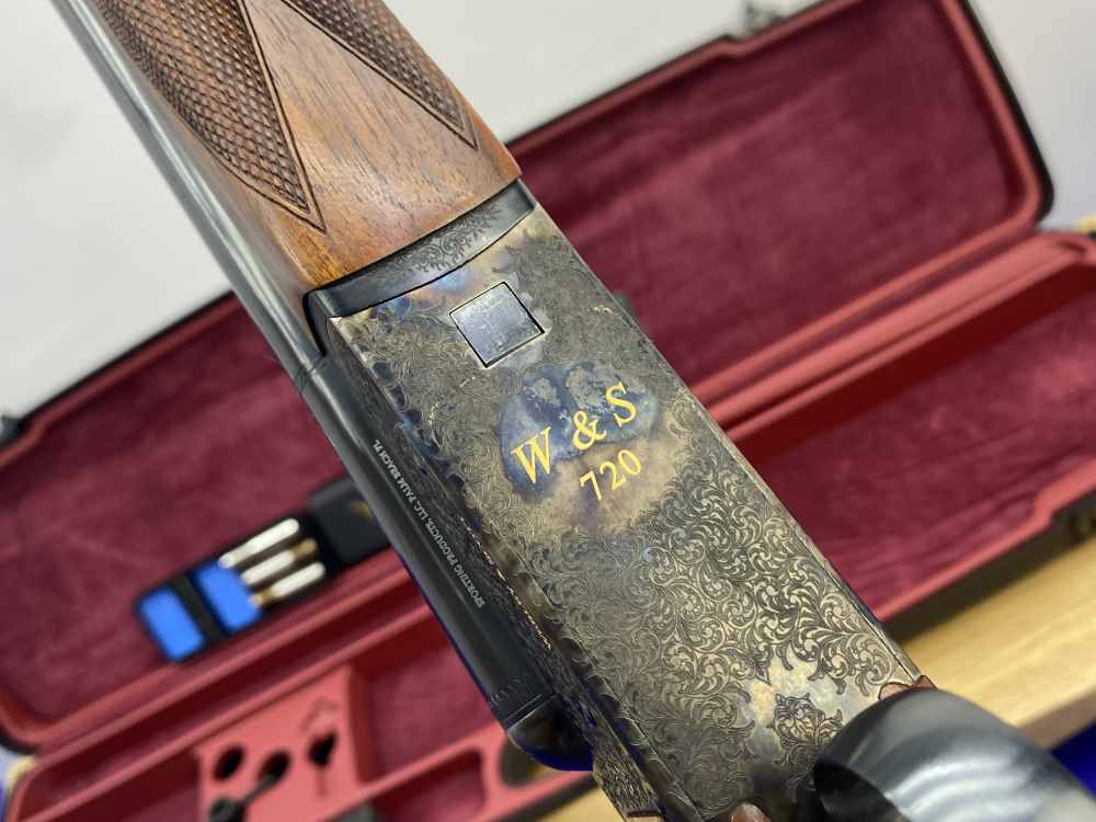 LIKE NEW Webley & Scott 720 20ga Case Colored / Blued *PREMIUM BOXLOCK SXS*-img-79