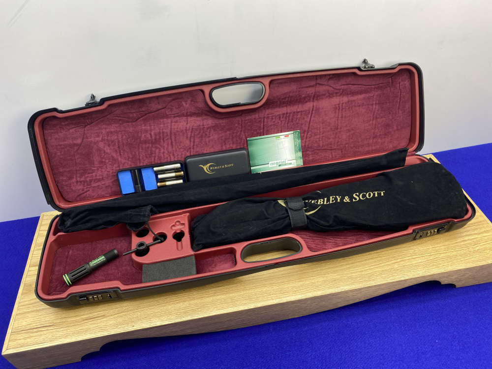 LIKE NEW Webley & Scott 720 20ga Case Colored / Blued *PREMIUM BOXLOCK SXS*-img-81