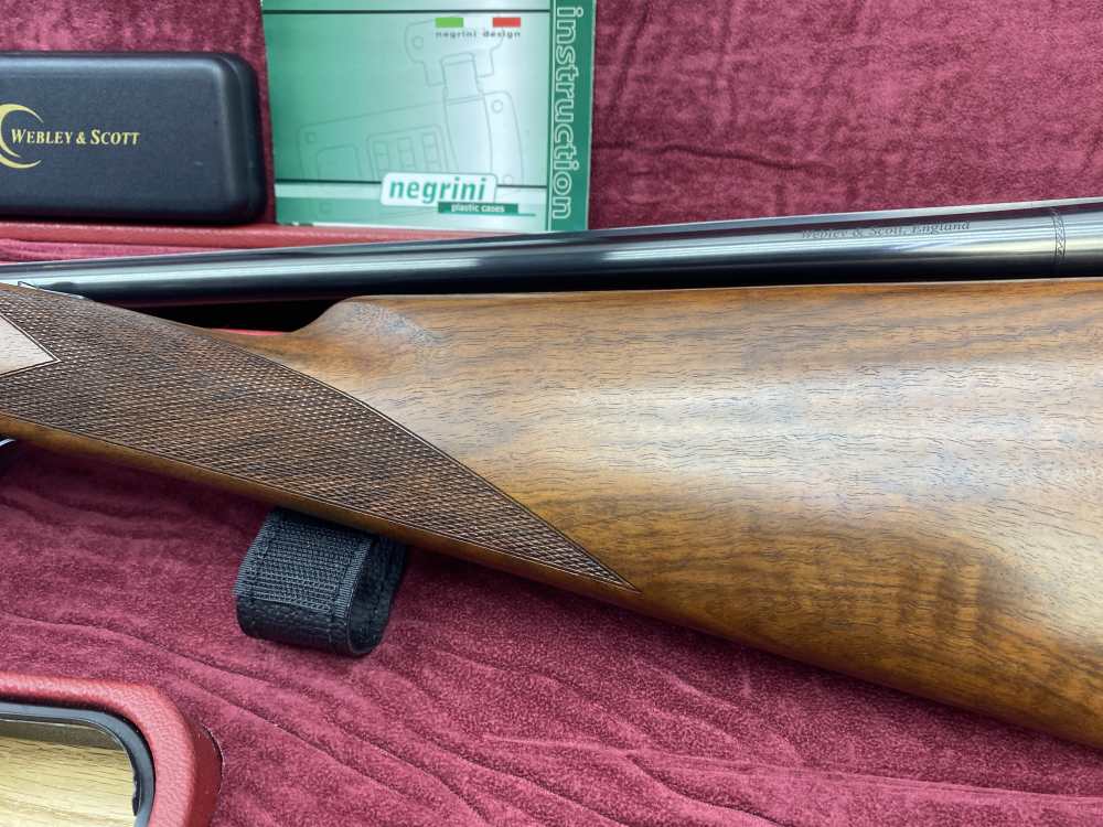 LIKE NEW Webley & Scott 720 20ga Case Colored / Blued *PREMIUM BOXLOCK SXS*-img-10