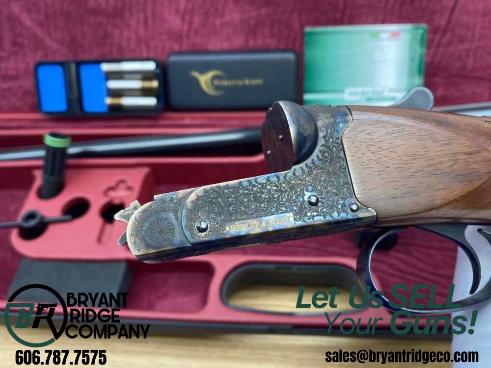 LIKE NEW Webley & Scott 720 20ga Case Colored / Blued *PREMIUM BOXLOCK SXS*-img-0