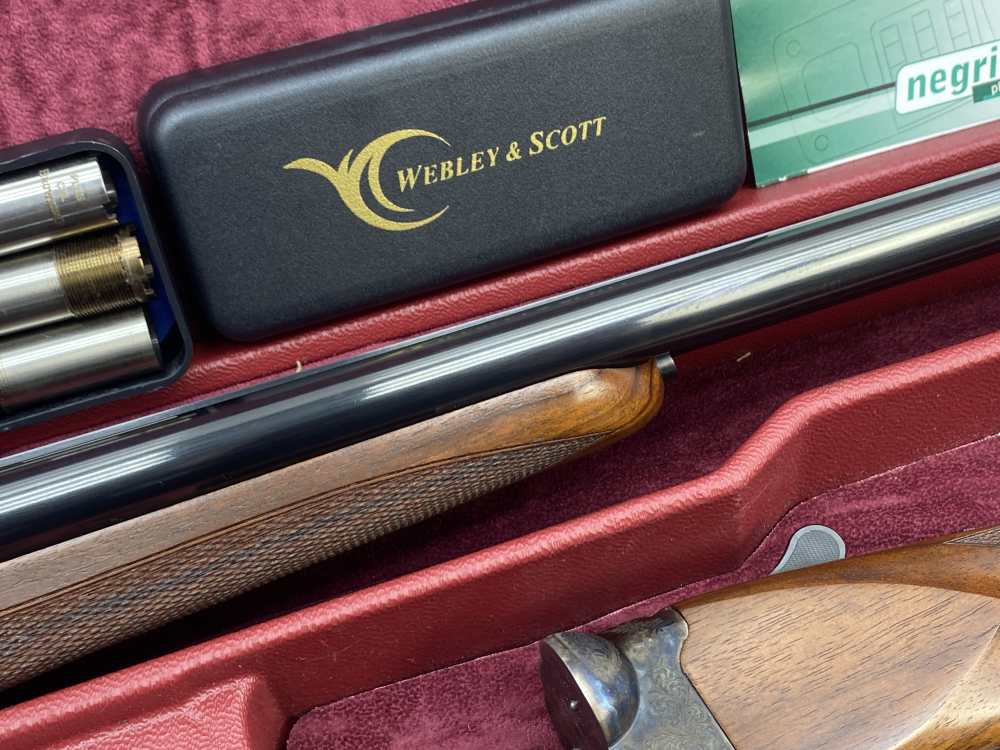 LIKE NEW Webley & Scott 720 20ga Case Colored / Blued *PREMIUM BOXLOCK SXS*-img-50