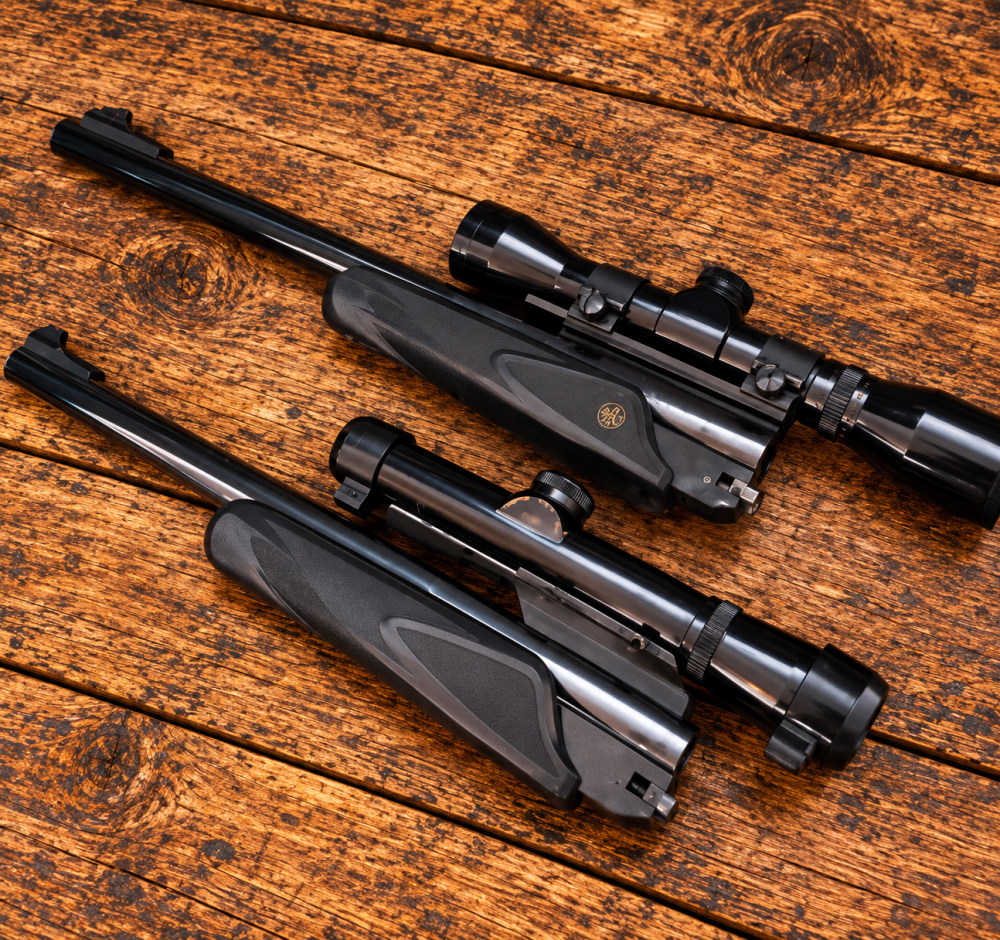 TC 2 barrel 223 and 3030 with Thompson Contender optics and Cougar optics-img-1